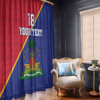 Custom Haiti Football Window Curtain Les Grenadiers