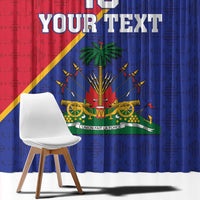 Custom Haiti Football Window Curtain Les Grenadiers