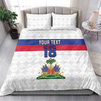 Custom Haiti Football Bedding Set Ekip foutbol Ayiti