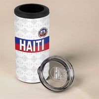 Custom Haiti Football 4 in 1 Can Cooler Tumbler Ekip foutbol Ayiti