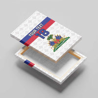 Custom Haiti Football Canvas Wall Art Ekip foutbol Ayiti