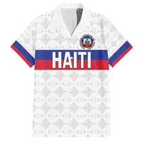 Custom Haiti Football Family Matching Off Shoulder Maxi Dress and Hawaiian Shirt Ekip foutbol Ayiti