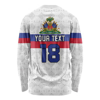 Custom Haiti Football Long Sleeve Shirt Ekip foutbol Ayiti