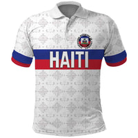 Custom Haiti Football Polo Shirt Ekip foutbol Ayiti
