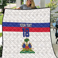 Custom Haiti Football Quilt Ekip foutbol Ayiti
