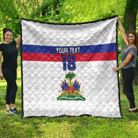 Custom Haiti Football Quilt Ekip foutbol Ayiti