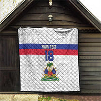 Custom Haiti Football Quilt Ekip foutbol Ayiti