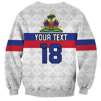 Custom Haiti Football Sweatshirt Ekip foutbol Ayiti