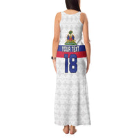 Custom Haiti Football Tank Maxi Dress Ekip foutbol Ayiti