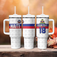 Custom Haiti Football Tumbler With Handle Ekip foutbol Ayiti