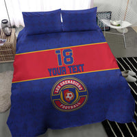 Custom Haiti Football Bedding Set Le Rouge et Bleu Sporty Style