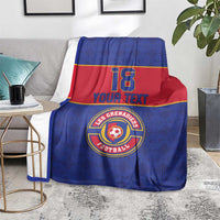 Custom Haiti Football Blanket Le Rouge et Bleu Sporty Style