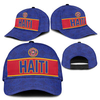 Haiti Football Classic Cap Le Rouge et Bleu Sporty Style - Wonder Print Shop