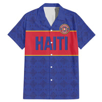 Custom Haiti Football Family Matching Mermaid Dress and Hawaiian Shirt Le Rouge et Bleu Sporty Style