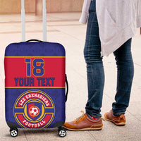 Custom Haiti Football Luggage Cover Le Rouge et Bleu Sporty Style