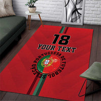 Custom Portugal Football Area Rug A Selecao das Quinas