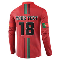 Custom Portugal Football Button Sweatshirt A Selecao das Quinas