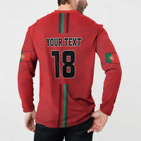 Custom Portugal Football Button Sweatshirt A Selecao das Quinas