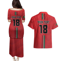 Custom Portugal Football Couples Matching Puletasi and Hawaiian Shirt A Selecao das Quinas