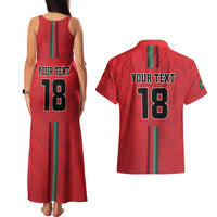 Custom Portugal Football Couples Matching Tank Maxi Dress and Hawaiian Shirt A Selecao das Quinas