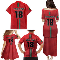 Custom Portugal Football Family Matching Puletasi and Hawaiian Shirt A Selecao das Quinas