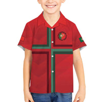 Custom Portugal Football Family Matching Puletasi and Hawaiian Shirt A Selecao das Quinas
