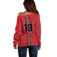 Custom Portugal Football Off Shoulder Sweater A Selecao das Quinas