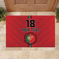 Custom Portugal Football Rubber Doormat A Selecao das Quinas