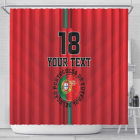Custom Portugal Football Shower Curtain A Selecao das Quinas