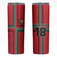 Custom Portugal Football Skinny Tumbler A Selecao das Quinas