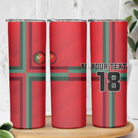 Custom Portugal Football Skinny Tumbler A Selecao das Quinas