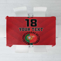 Custom Portugal Football Tablecloth A Selecao das Quinas