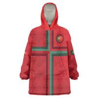 Custom Portugal Football Wearable Blanket Hoodie A Selecao das Quinas