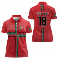 Custom Portugal Football Women Polo Shirt A Selecao das Quinas