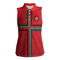 Custom Portugal Football Women Sleeveless Polo Shirt A Selecao das Quinas