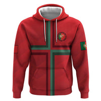 Custom Portugal Football Zip Hoodie A Selecao das Quinas