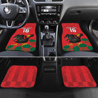Custom Portugal Football Car Mats Barcelos Rooster Mascot Dynamic Style