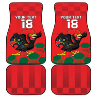 Custom Portugal Football Car Mats Barcelos Rooster Mascot Dynamic Style