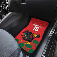 Custom Portugal Football Car Mats Barcelos Rooster Mascot Dynamic Style