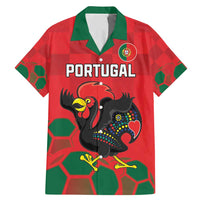 Custom Portugal Football Family Matching Mermaid Dress and Hawaiian Shirt Barcelos Rooster Mascot Dynamic Style