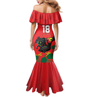 Custom Portugal Football Family Matching Mermaid Dress and Hawaiian Shirt Barcelos Rooster Mascot Dynamic Style