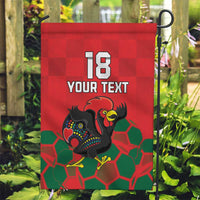 Custom Portugal Football Garden Flag Barcelos Rooster Mascot Dynamic Style