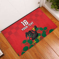 Custom Portugal Football Rubber Doormat Barcelos Rooster Mascot Dynamic Style