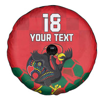 Custom Portugal Football Spare Tire Cover Barcelos Rooster Mascot Dynamic Style