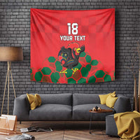 Custom Portugal Football Tapestry Barcelos Rooster Mascot Dynamic Style