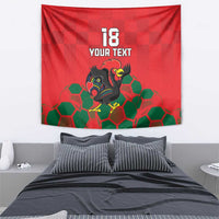 Custom Portugal Football Tapestry Barcelos Rooster Mascot Dynamic Style