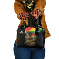 Juneteenth Rooted in Freedom Shoulder Handbag Black Pride African Queen