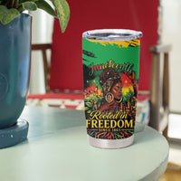 Juneteenth Rooted in Freedom Tumbler Cup Black Pride African Queen