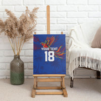 Haiti Heritage Football 2026 Custom Canvas Wall Art Hispaniolan Trogon Bird
