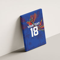 Haiti Heritage Football 2026 Custom Canvas Wall Art Hispaniolan Trogon Bird